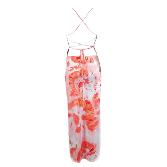 Maxi peach dress